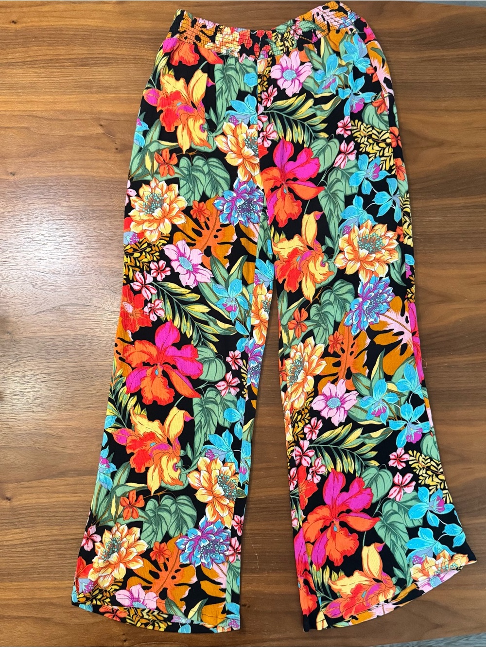 Hurley | Floral Print - Wide Leg Trousers